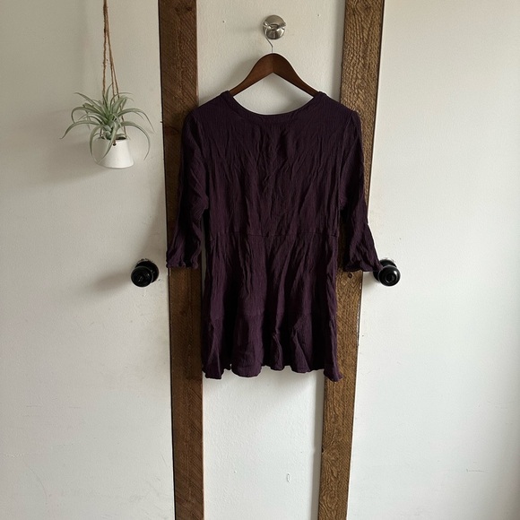 Market & Spruce XXL Petite Women’s Cassi Ruffle Neck Shift Dress with pockets - Picture 10 of 14